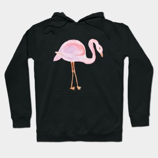 Watercolor Pink Flamingos Hoodie